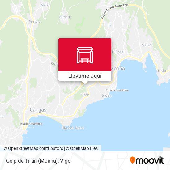 Mapa Ceip de Tirán (Moaña)