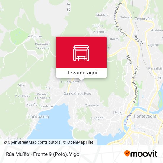 Mapa Rúa Muíño - Fronte 9 (Poio)