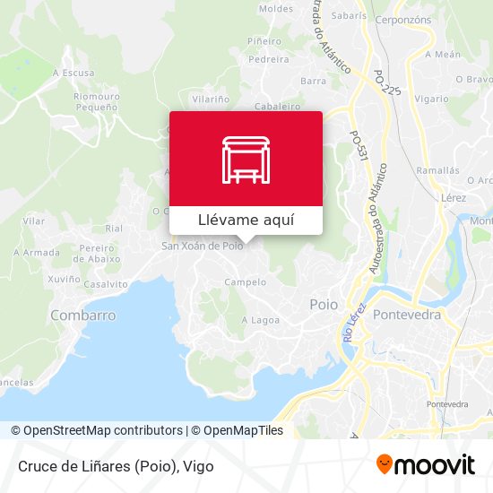 Mapa Cruce de Liñares (Poio)