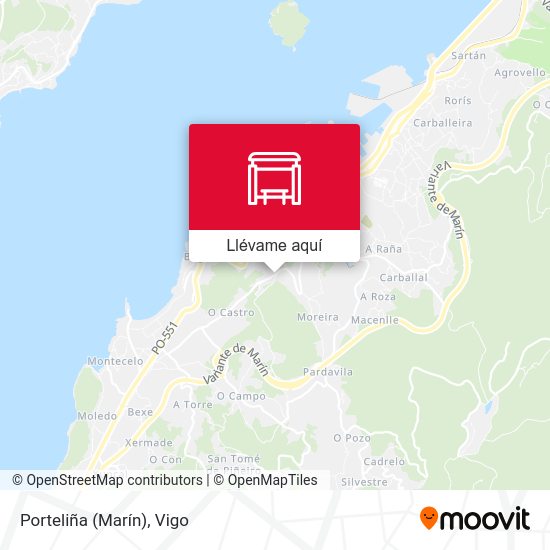 Mapa Porteliña (Marín)