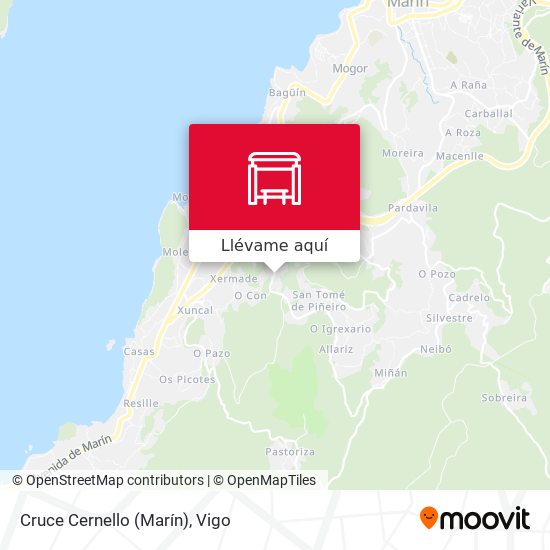 Mapa Cruce Cernello (Marín)
