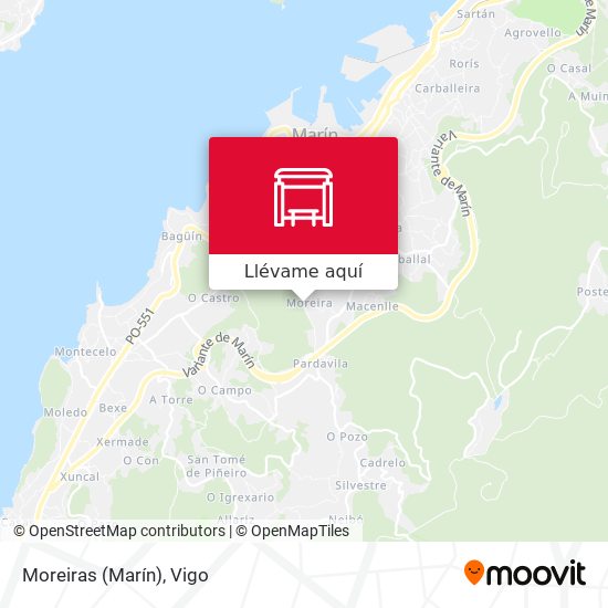 Mapa Moreiras (Marín)