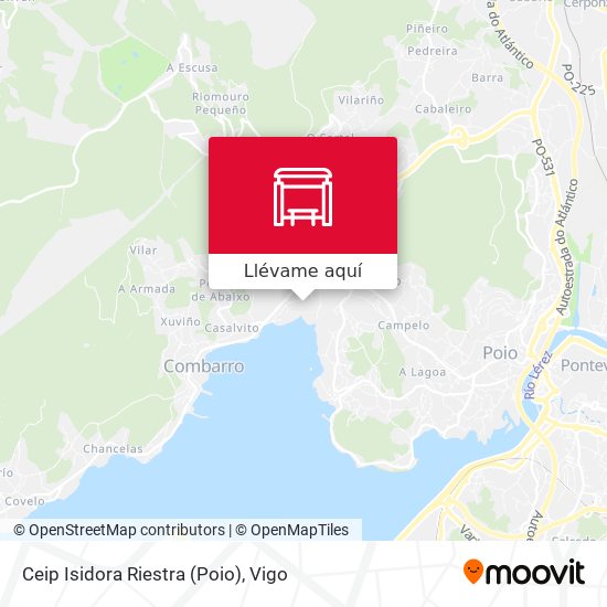 Mapa Ceip Isidora Riestra (Poio)