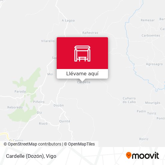 Mapa Cardelle (Dozón)