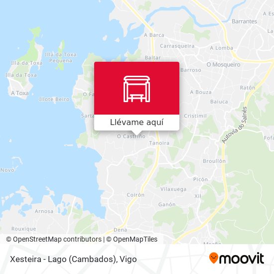 Mapa Xesteira - Lago (Cambados)