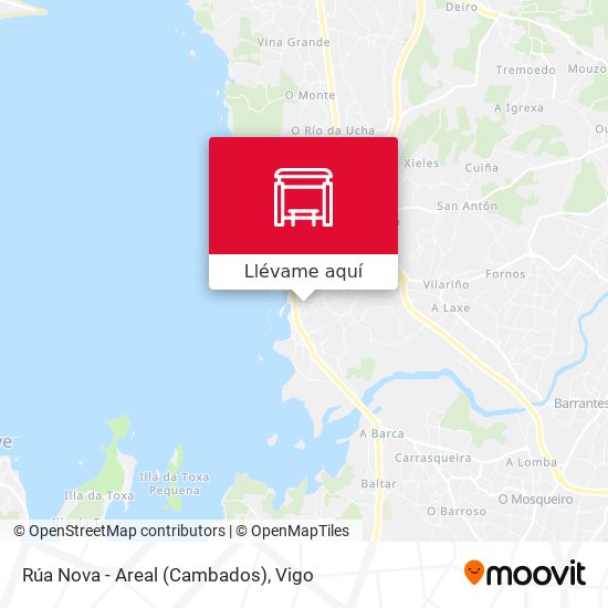 Mapa Rúa Nova - Areal (Cambados)
