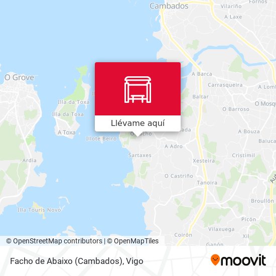Mapa Facho de Abaixo (Cambados)