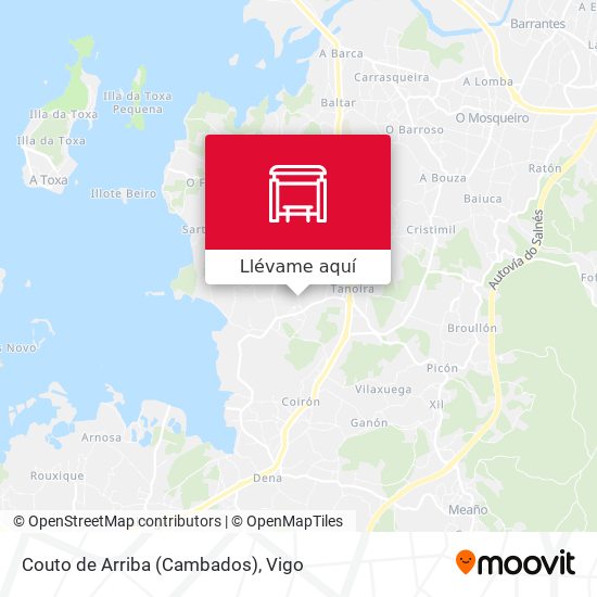 Mapa Couto de Arriba (Cambados)