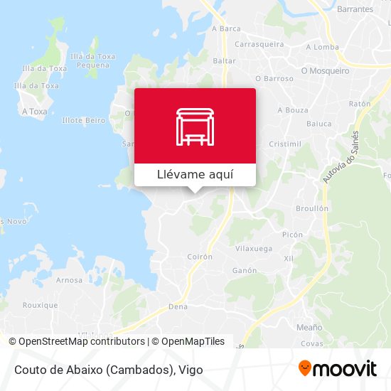 Mapa Couto de Abaixo (Cambados)