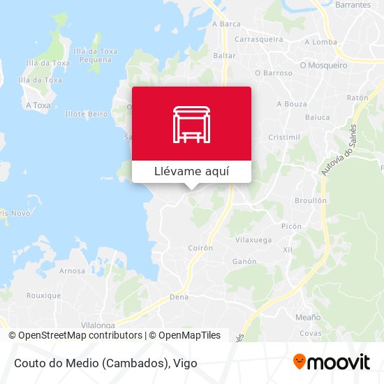 Mapa Couto do Medio (Cambados)
