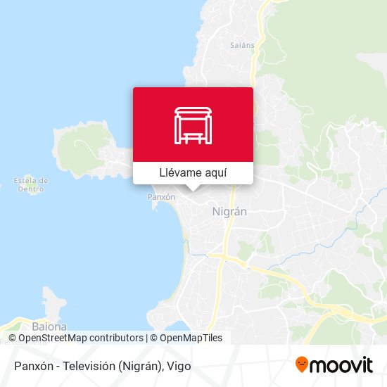 Mapa Panxón - Televisión (Nigrán)