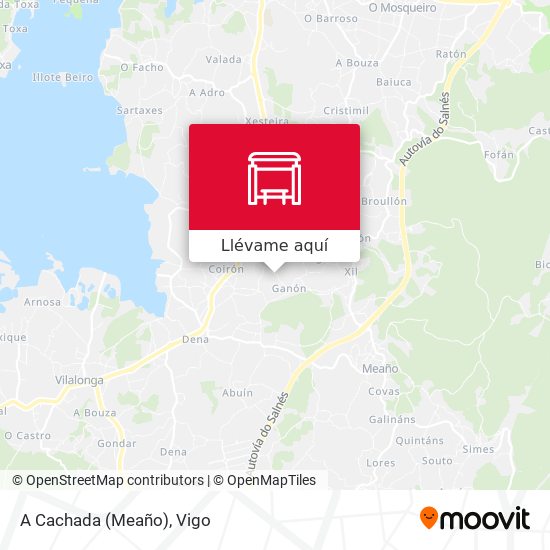 Mapa A Cachada (Meaño)