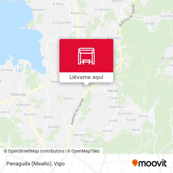 Mapa Penaguda (Meaño)