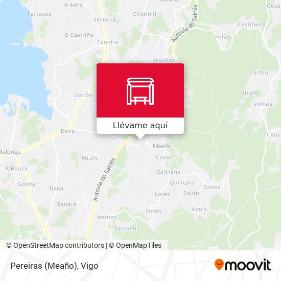Mapa Pereiras (Meaño)