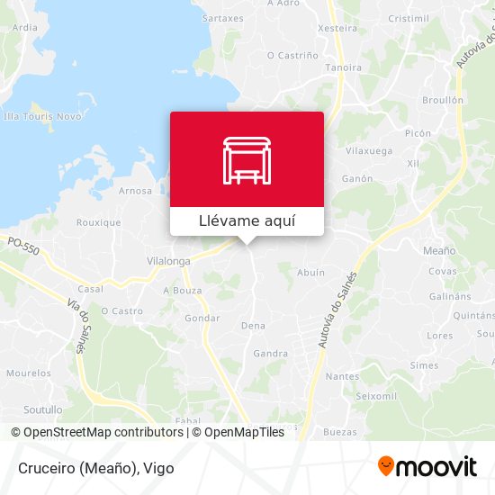 Mapa Cruceiro (Meaño)
