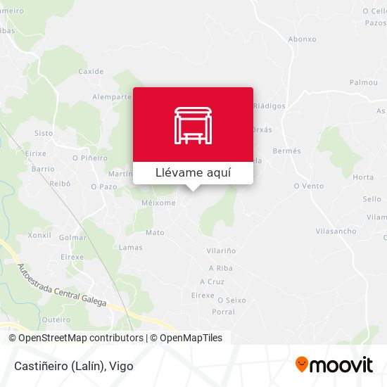 Mapa Castiñeiro (Lalín)