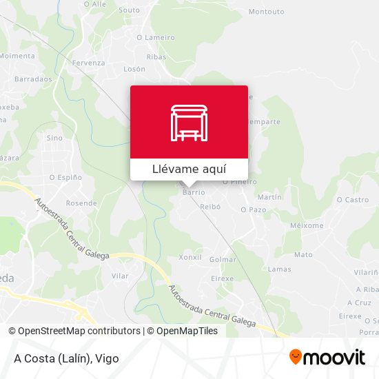 Mapa A Costa (Lalín)