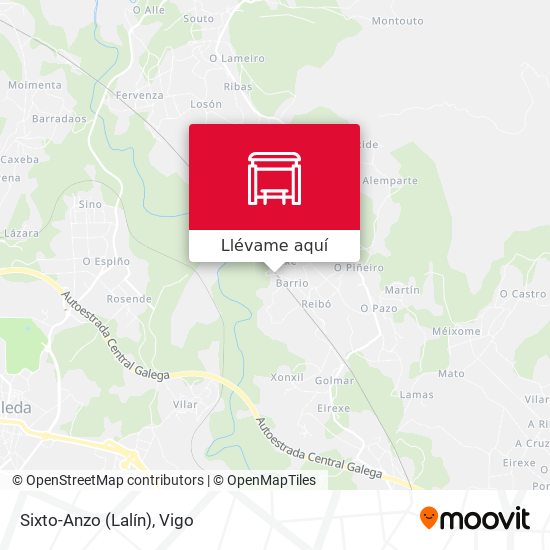 Mapa Sixto-Anzo (Lalín)