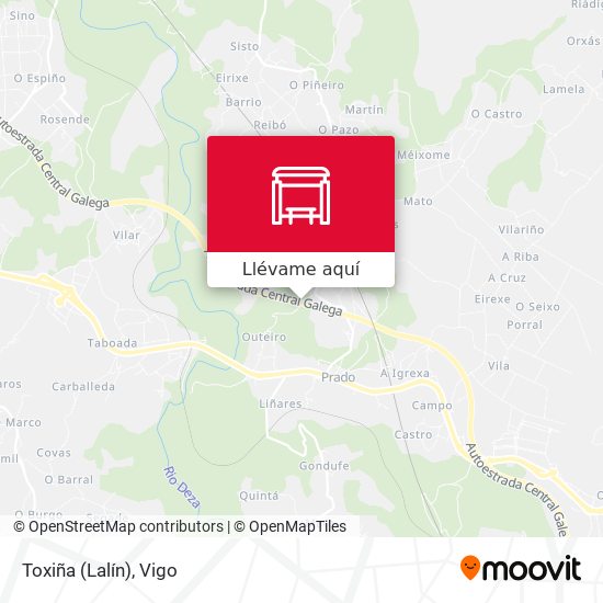 Mapa Toxiña (Lalín)