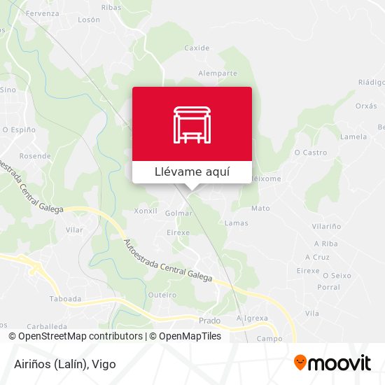 Mapa Airiños (Lalín)