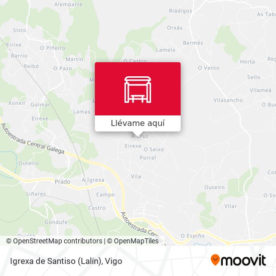 Mapa Igrexa de Santiso (Lalín)