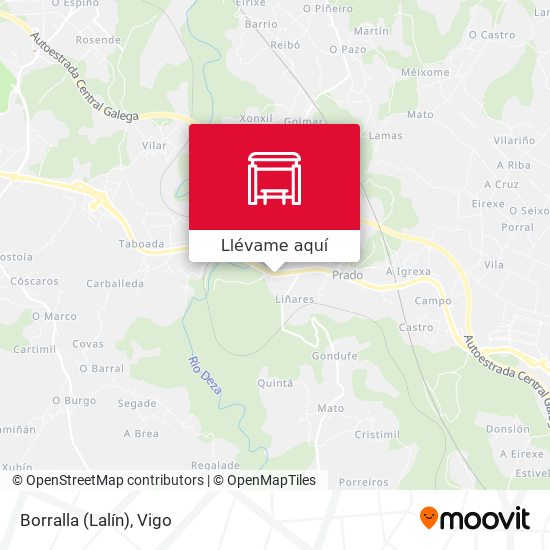 Mapa Borralla (Lalín)