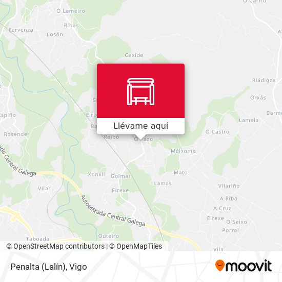Mapa Penalta (Lalín)
