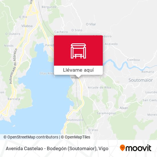 Mapa Avenida Castelao - Bodegón (Soutomaior)