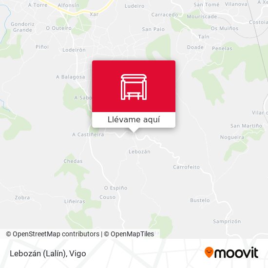 Mapa Lebozán (Lalín)