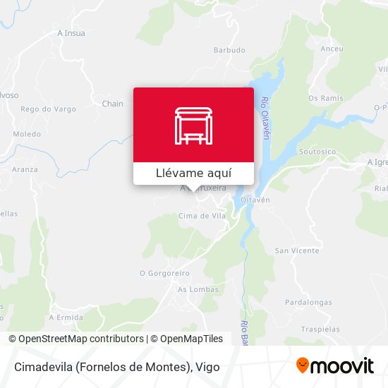 Mapa Cimadevila (Fornelos de Montes)