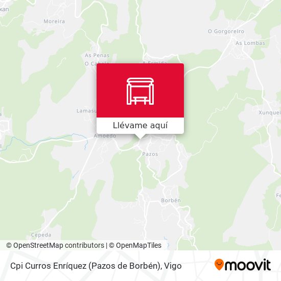 Mapa Cpi Curros Enríquez (Pazos de Borbén)
