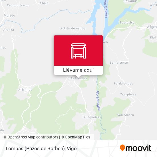 Mapa Lombas (Pazos de Borbén)