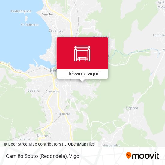 Mapa Camiño Souto (Redondela)