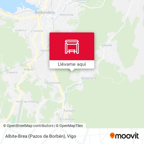 Mapa Albite-Brea (Pazos de Borbén)