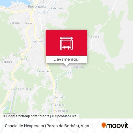 Mapa Capela de Nespereira (Pazos de Borbén)