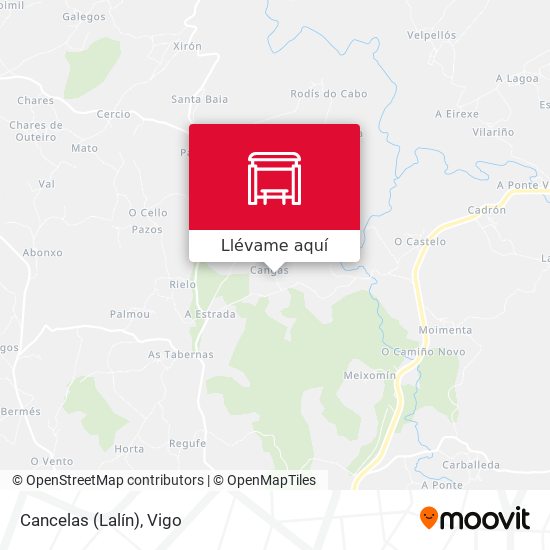Mapa Cancelas (Lalín)
