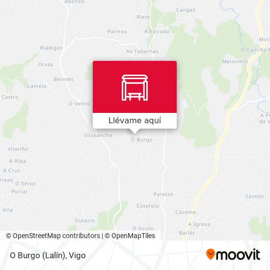 Mapa O Burgo (Lalín)