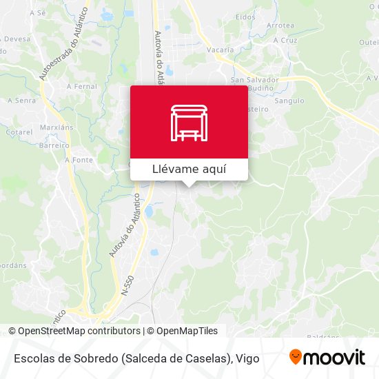 Mapa Escolas de Sobredo (Salceda de Caselas)