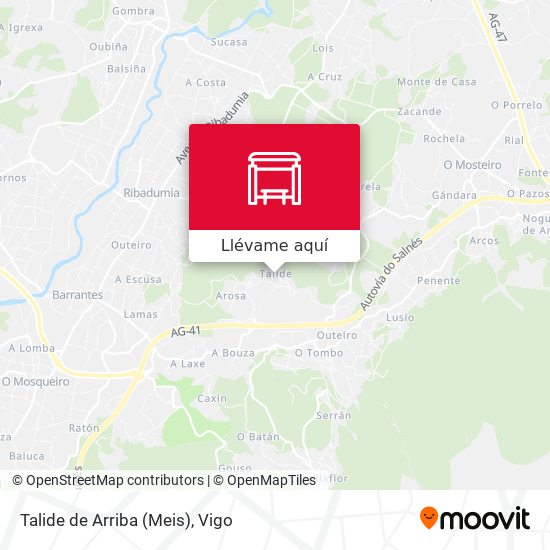 Mapa Talide de Arriba (Meis)