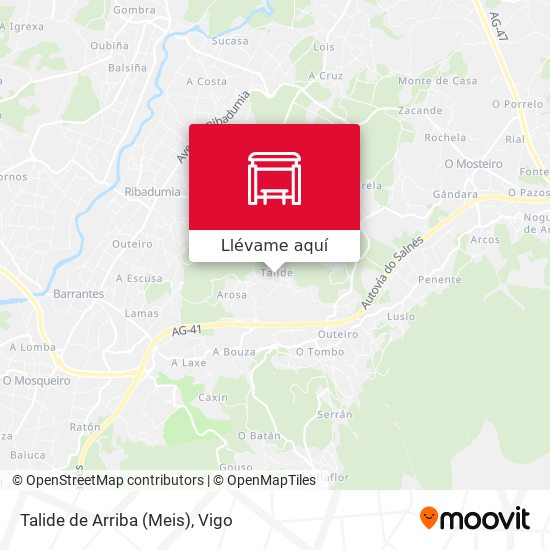 Mapa Talide de Arriba (Meis)