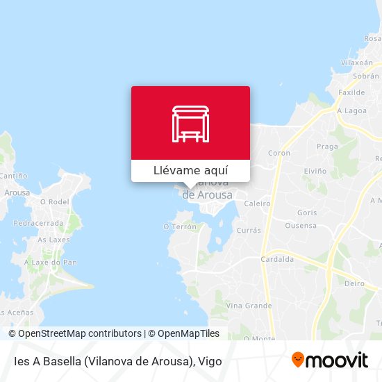 Mapa Ies A Basella (Vilanova de Arousa)