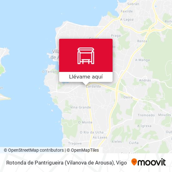 Mapa Rotonda de Pantrigueira (Vilanova de Arousa)