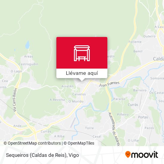 Mapa Sequeiros (Caldas de Reis)