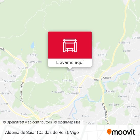 Mapa Aldeíña de Saiar (Caldas de Reis)