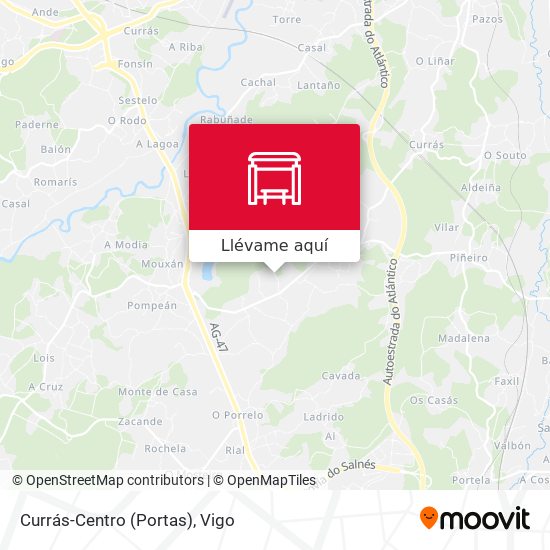 Mapa Currás-Centro (Portas)