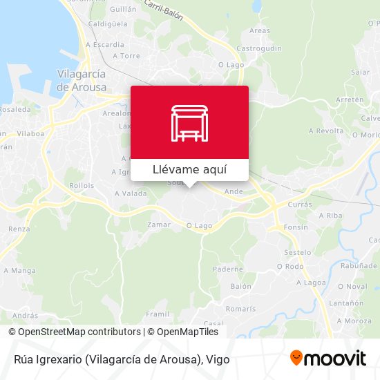 Mapa Rúa Igrexario (Vilagarcía de Arousa)
