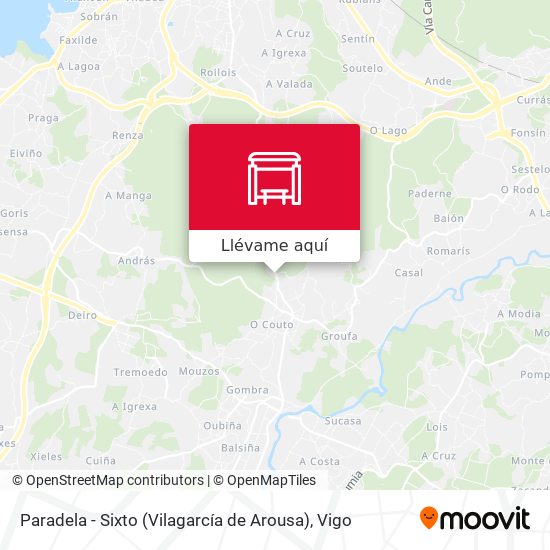 Mapa Paradela - Sixto (Vilagarcía de Arousa)