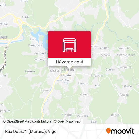 Mapa Rúa Dous, 1 (Moraña)