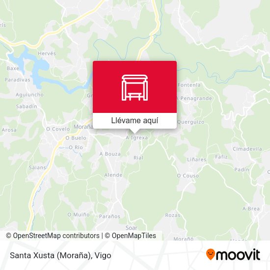 Mapa Santa Xusta (Moraña)
