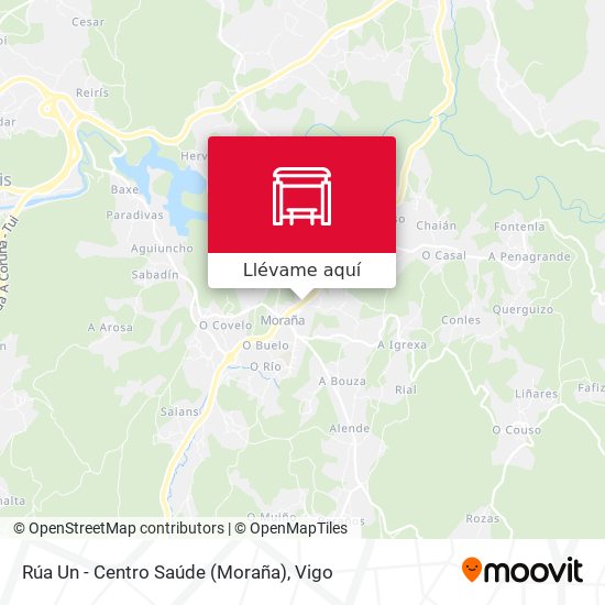 Mapa Rúa Un - Centro Saúde (Moraña)